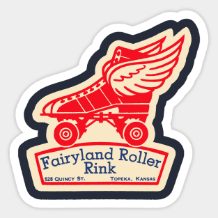 Fairyland Roller Rink 50s Sticker